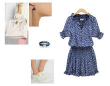 Load image into Gallery viewer, Short Casual Women Summer Dress Boho Style Floral