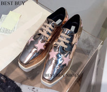 Load image into Gallery viewer, Casual Solid wedge Shoes Loafers Platforms loafers Oxfords 35-41