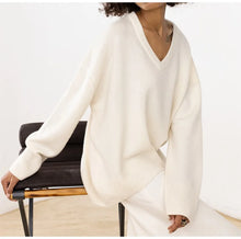 Load image into Gallery viewer, V Neck Oversized Sweaters