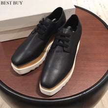 Load image into Gallery viewer, Casual Solid wedge Shoes Loafers Platforms loafers Oxfords 35-41