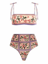 Load image into Gallery viewer, Bikini Swimwear Summer Flower & Bird Design