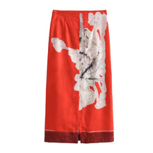 Load image into Gallery viewer, Summer Style Versatile High waisted Retro Straight Skirt Long Skirt