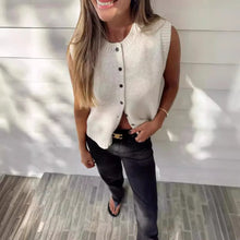Load image into Gallery viewer, Summer Knitted Cardigan Sleeveless Top
