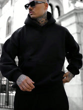 Load image into Gallery viewer, Autumn and Winter Fashion English Letter Printed Hoodie 100% Cotton High Quality Men's Casual Sports and Fitness Clothing