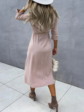 Load image into Gallery viewer, New Classic Fashion Solid Color Dress