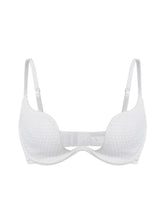 Load image into Gallery viewer, Sujetador espaciador Sexy en forma de U, ropa interior transpirable de malla fina con aros, lencería cómoda y elegante, bralette