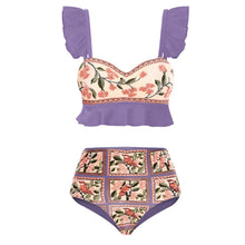Load image into Gallery viewer, Bikini Swimwear Summer Flower & Bird Design