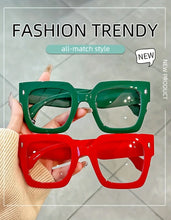 Load image into Gallery viewer, Vintage Glasses Square Full Rim Spectacles Unisex, Anti-Reflective Coating, Fashionable Transparent Lenses, Daily Wear Eyewear