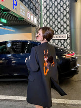 Load image into Gallery viewer, Fashion Black Embroidered Blazers