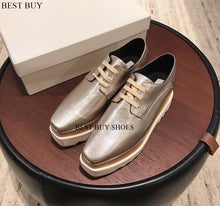 Load image into Gallery viewer, Casual Solid wedge Shoes Loafers Platforms loafers Oxfords 35-41