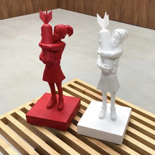 Load image into Gallery viewer, Banksy Bomb Hugger Girl Figure Resin Decoration Sculpture