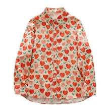 Load image into Gallery viewer, Love Print Orange Top Girl Long Sleeve