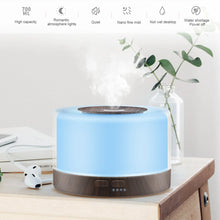 Load image into Gallery viewer, Ultrasonic Essential Oil Diffuser 550ml with 7 colors LED night lights Cool Mist for Aromatherapy Humidifying for home bedroom