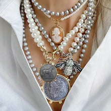Load image into Gallery viewer, Floating Pearl Lariat Necklace