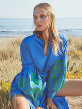 Load image into Gallery viewer, Floral Bohemian Hippie Embroidery Maxi Dress