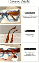 Load image into Gallery viewer, Y2K Oversized Clear Lens Glasses with Leopard Print Frame, Blue Light Blocking, Fashionable Accessory for Casual Attire