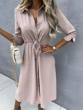 Load image into Gallery viewer, New Classic Fashion Solid Color Dress