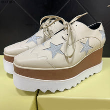 Load image into Gallery viewer, Casual Solid wedge Shoes Loafers Platforms loafers Oxfords 35-41