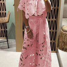 Load image into Gallery viewer, Lace Fashion Patchwork Pants Sets