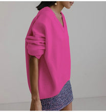 Load image into Gallery viewer, V Neck Oversized Sweaters