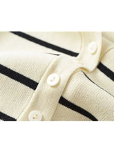 Load image into Gallery viewer, Vest Sweater Fashion V Neck Sleeveless Striped Vest Sweater