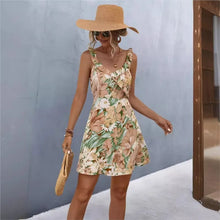 Load image into Gallery viewer, Sweet Short Camisole Dress V-neck