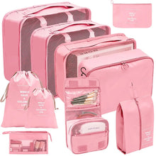 Load image into Gallery viewer, 7/8/9/10 Pcs Set Travel Organizer Storage Bags Suitcase Packing Cubes Set