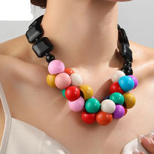 Load image into Gallery viewer, Zara Trendy Beads Big Pendant Necklace