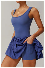 Load image into Gallery viewer, Women Yoga Jumpsuit Set Sexy Dance Ballet Dress Gym Push up Running Tennis Sports