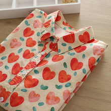 Load image into Gallery viewer, Love Print Orange Top Girl Long Sleeve