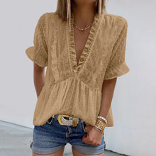 Load image into Gallery viewer, Summer Ruffle Blouse 2025