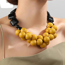 Load image into Gallery viewer, Zara Trendy Beads Big Pendant Necklace