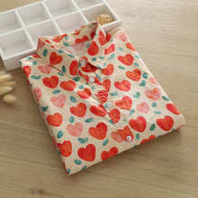 Load image into Gallery viewer, Love Print Orange Top Girl Long Sleeve