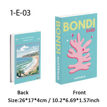 Load image into Gallery viewer, Palm Capri Ibiza Miami Tulum Fake Book Storage Box Travel Series Colorful Decorative Coffee Table Books Shooting Prop Home Decor
