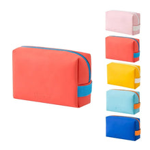 Load image into Gallery viewer, Women Waterproof Cosmetic Bag PU Cute Candy Colors Travel Makeup Bags Woman Portable Make Up Toiletry Storage Bag Organizer Box