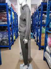 Load image into Gallery viewer, Two Piece Sets Womens Outifits Autumn/Winter New High Collar Solid Color Fashion Casual Top Pants Sweater Set for Women