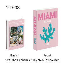 Load image into Gallery viewer, Palm Capri Ibiza Miami Tulum Fake Book Storage Box Travel Series Colorful Decorative Coffee Table Books Shooting Prop Home Decor