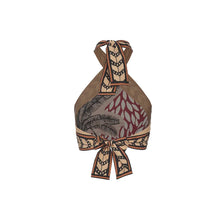 Load image into Gallery viewer, Floral Pirnted Hanging Neck Wrap Skirt Bohemia Bikini Set For Women Swim Suit Boho Beach Casual Sexy Three Pieces Sets Swimsuit