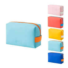 Load image into Gallery viewer, Women Waterproof Cosmetic Bag PU Cute Candy Colors Travel Makeup Bags Woman Portable Make Up Toiletry Storage Bag Organizer Box