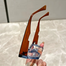 Load image into Gallery viewer, Y2K Oversized Clear Lens Glasses with Leopard Print Frame, Blue Light Blocking, Fashionable Accessory for Casual Attire