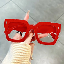 Load image into Gallery viewer, Vintage Glasses Square Full Rim Spectacles Unisex, Anti-Reflective Coating, Fashionable Transparent Lenses, Daily Wear Eyewear