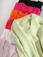 Load image into Gallery viewer, V Neck Oversized Sweaters