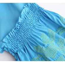 Load image into Gallery viewer, Floral Bohemian Hippie Embroidery Maxi Dress