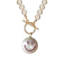 Load image into Gallery viewer, Floating Pearl Lariat Necklace