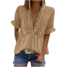 Load image into Gallery viewer, Summer Ruffle Blouse 2025