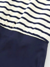 Load image into Gallery viewer, XNWMNZ Women's Fashion 2024 Contrast Satin Midi dress Women Retro Round Neck Sleeveless Versatile Female Midi Dresses