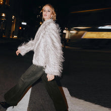 Load image into Gallery viewer, Thicken Warm Women's Faux Fur Coat Lapel Long Sleeve Puffy Jacket Fashion Short Outwear 2025 New Winter Chic Dot Lady Coats