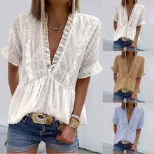 Load image into Gallery viewer, Summer Ruffle Blouse 2025