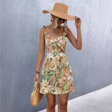 Load image into Gallery viewer, Sweet Short Camisole Dress V-neck