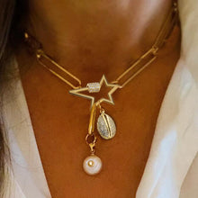 Load image into Gallery viewer, Floating Pearl Lariat Necklace